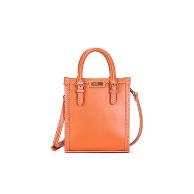 Bolsa Tote Soft Laranja Alça Dupla