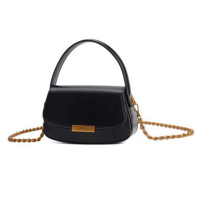 Bolsa Pequena Soft Preta Alça Dupla
