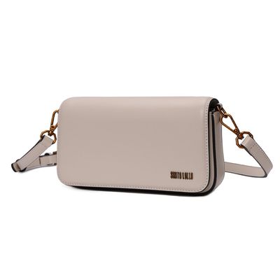 Bolsa Pequena Soft Bege Alça Transversal