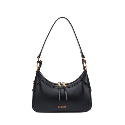 Bolsa Baquete Soft Preta Alça De Ombro