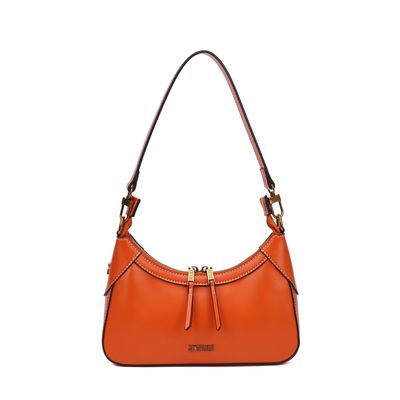 Bolsa Baquete Soft Laranja Caju Alça De Ombro