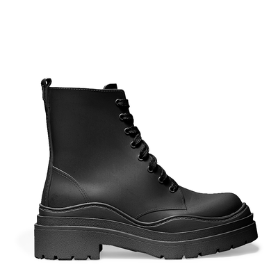 Bota Borracha Coturno Preta Tratorada