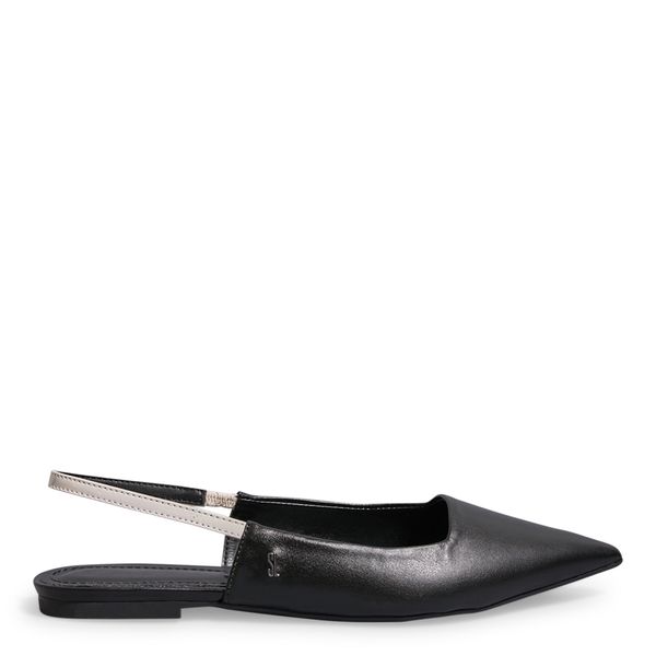 Sapatilha Slingback Napa Soft Bico Fino Preta