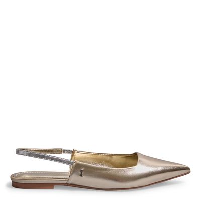 Sapatilha Slingback Ipanema Bico Fino Dourada