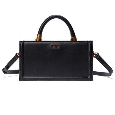 Bolsa Tote Pequena Soft Preta Alça Dupla