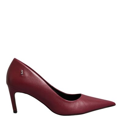 Scarpin Bico Fino Couro Confort Ruby Salto Médio