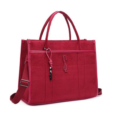 Bolsa Veludo Vermelho Ruby Alça Dupla