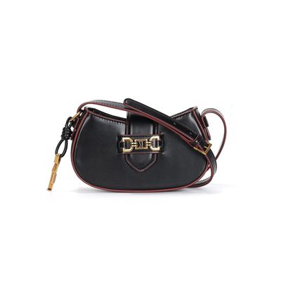 Bolsa Baguete Soft Preta Alça Transversal