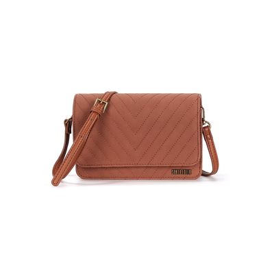 Bolsa Pequena Carmuça Marrom Alça Transversal