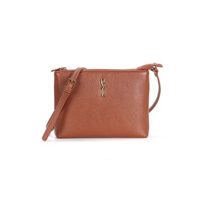 Bolsa Pequena Floater Marrom Alça Transversal