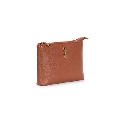 Bolsa Pequena Floater Marrom Alça Transversal