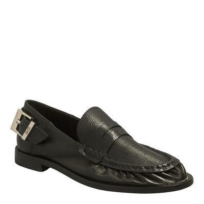 Mocassim Couro Confort Soft Preto Fivela