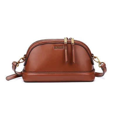 Bolsa Pequena Soft Marrom Alça Transversal