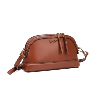 Bolsa Pequena Soft Marrom Alça Transversal