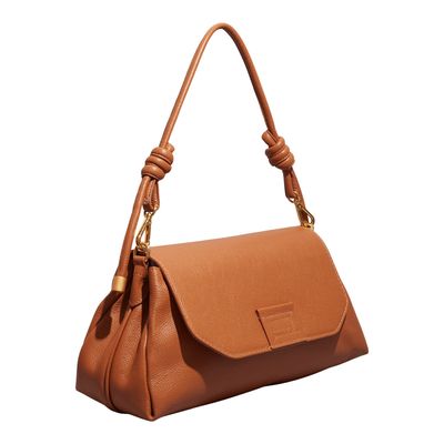 Bolsa Pequena Couro Floater Caramelo Alça De Ombro