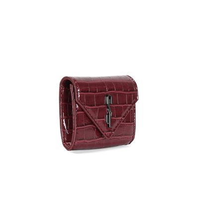 Porta Cartão Croco Vermelho