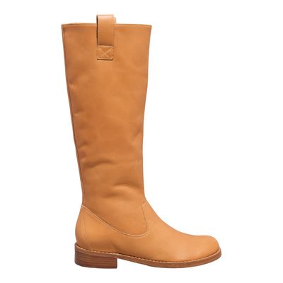Bota Montaria Couro Nobre Caramelo Salto Baixo