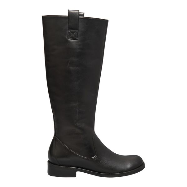 Bota Montaria Couro Nobre Preto Salto Baixo