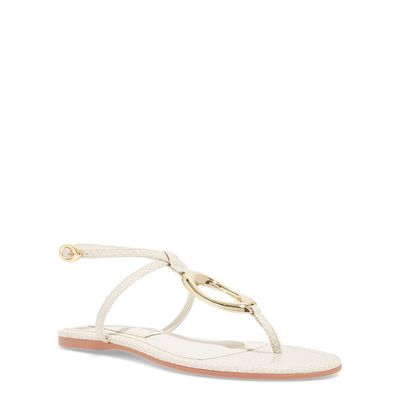 Rasteira Mamba Snake Metal Off White Bico Redondo