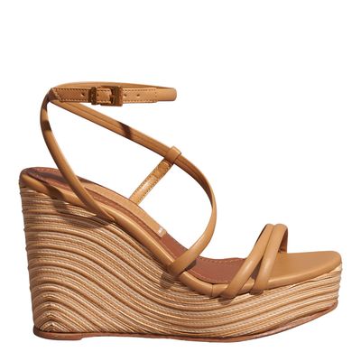 Sandália Espadrille Napa Soft Bege Salto Alto