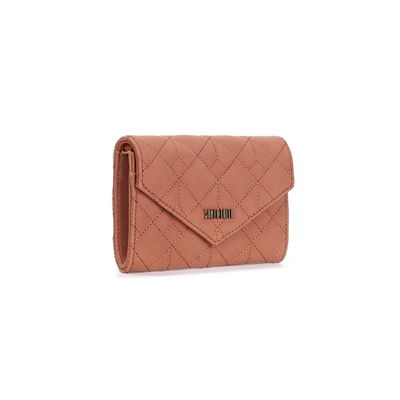 Bolsa Carteira Envelope Soft Marrom Claro Alça Transversal