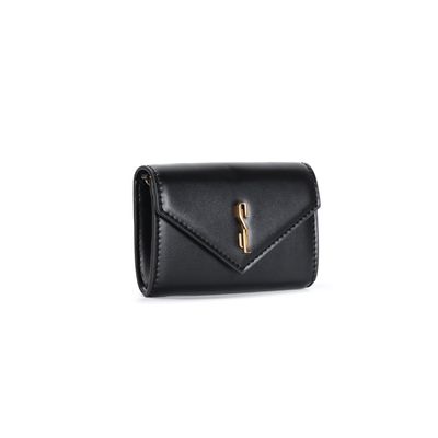 Bolsa Carteira Envelope Soft Preta Alça Transversal