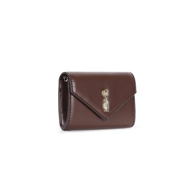 Bolsa Carteira Envelope Soft Marrom Dark Alça Transversal