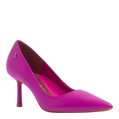 SCARPIN COURO PELICA SOFT HOT PINK