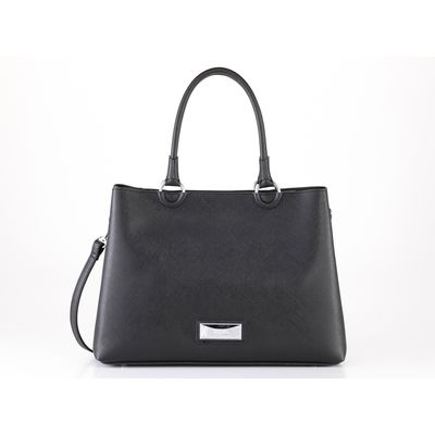 Bolsa shopper argola preta