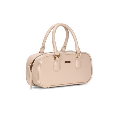 Bolsa Média Soft Bege Duas Alças