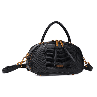 Bolsa Lizard Preta Duas Alças