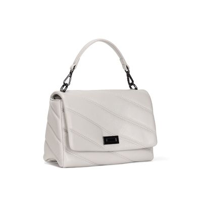 Bolsa Soft Cinza Alça Dupla