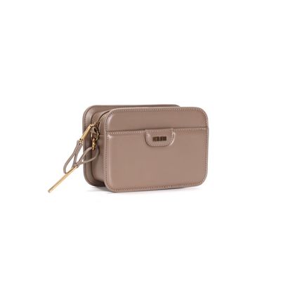 Bolsa Pequena Soft Cinza Alça Transversal