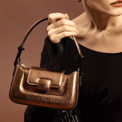 Bolsa Com Caixa p material metalizado