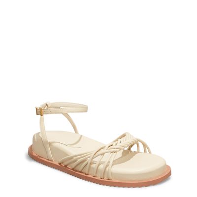 Sandália Papete Napa Soft Creme