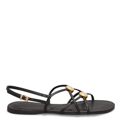 Sandália Rasteira Napa Soft Preto