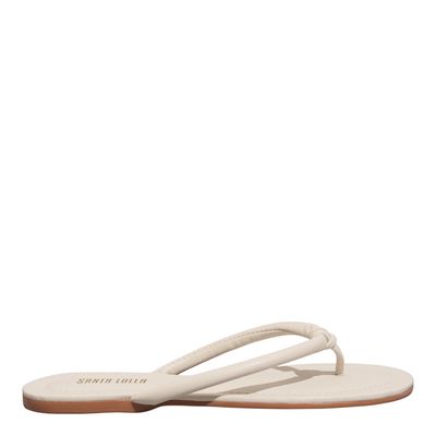 Rasteira New Mestiço Off White Bico Redondo