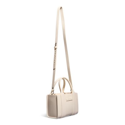 Bolsa Tote Borracha Off White Alça Dupla