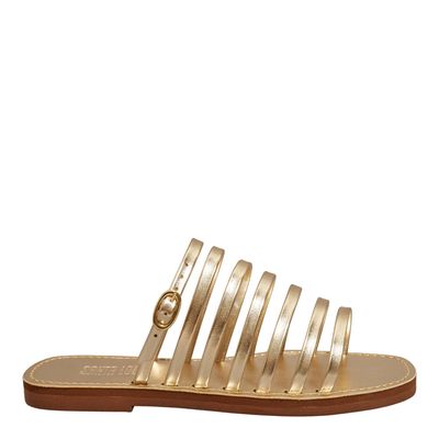 Rasteira napa metalizada ultra ouro ligh