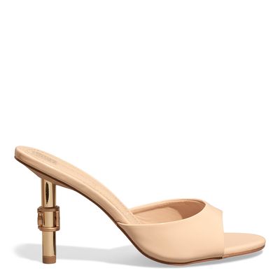 Mule Verniz Anzeli Off White Salto Fino