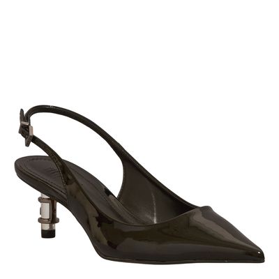 Scarpin Bico Fino Verniz Anzeli Preto