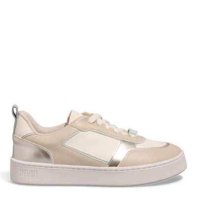 Tênis Napa Santorine Recortes Off White E Metalizado