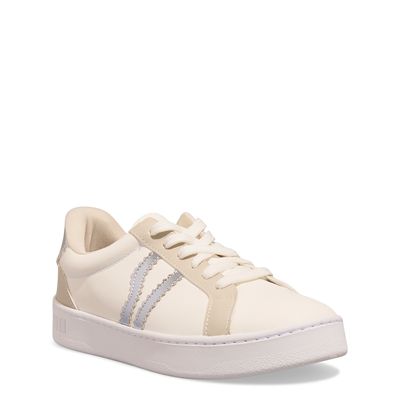 Tênis Floater Lux Recortes Off White E Bege