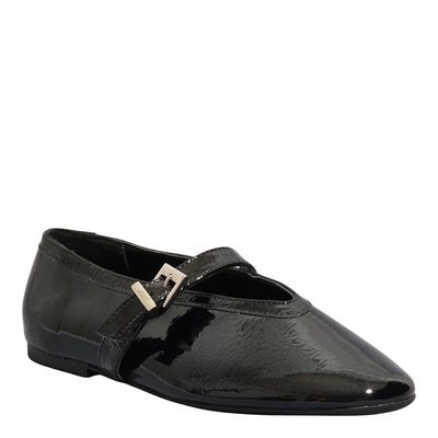 Sapatilha Boneca Verniz Preto