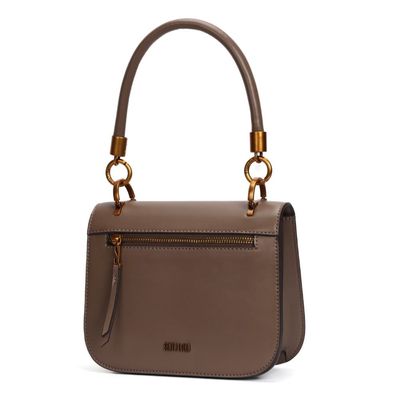 Bolsa Soft Bege Escuro Alça De Ombro