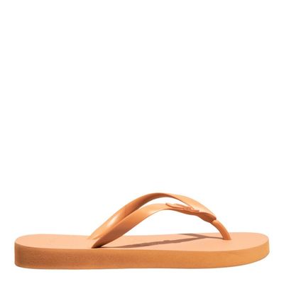Chinelo Flip Flop Borracha Bege Egido