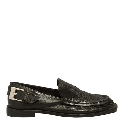 Mocassim Couro Confort Soft Preto Fivela