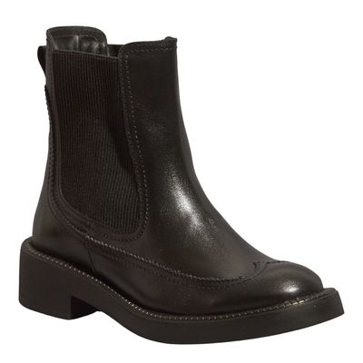 Bota couro confort preto