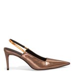 Scarpin Slingback Cobre Metalizado Salto Alto - Santa Lolla Scarpin Slingback Cobre Metalizado Salto Alto - Santa Lolla