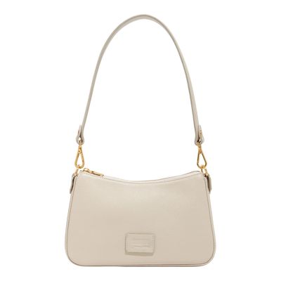 Bolsa Baguete Média Couro Floater Off White